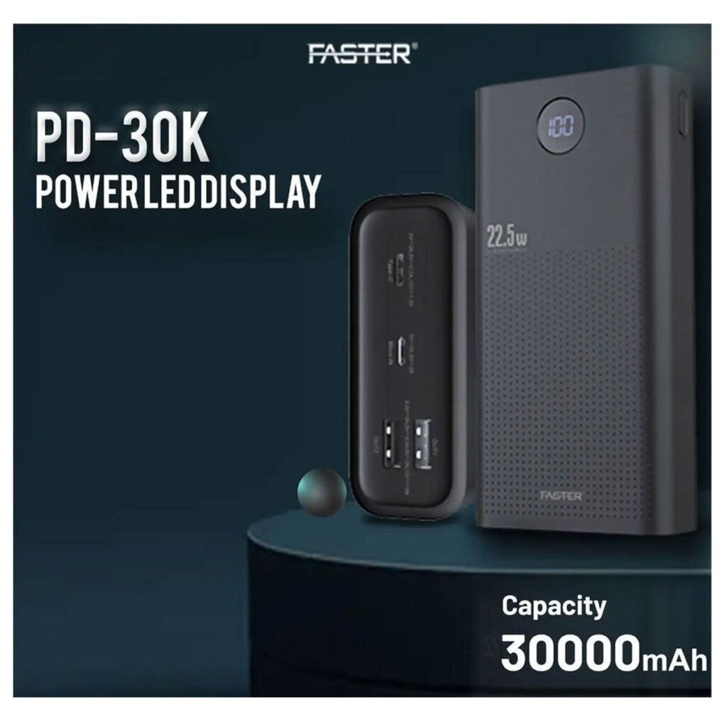 Faster PD-30 30000mAh Power Bank