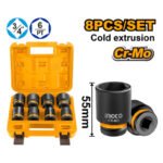 INGCO HKISSD34081 8 pcs 3 / 4"DR. Impact Socket Set