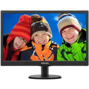 PHILIPS LED IMAGES IN VIVID COLOR 19.5" 203V5LHSB2 (5ms, 60Hz, TFT Panel, HD (1600x900), sRGB, Adjustments: Tilt, (VGA & HDMI) & Vesa Mount