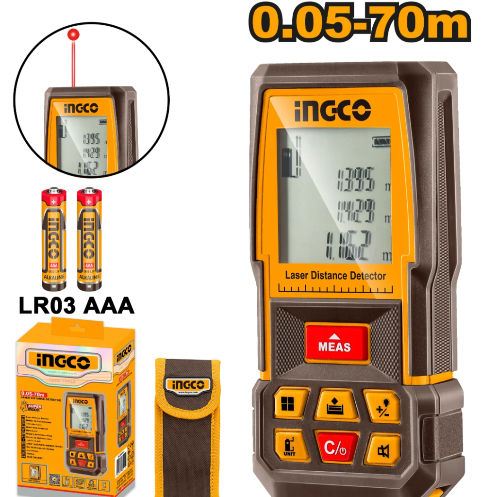 Ingco Laser distance detector 70m HLDD0708
