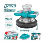 TOTAL Cordless polisher TOPLI2025481