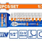 WADFOW 12 Pcs 1/2" socket set WST2212