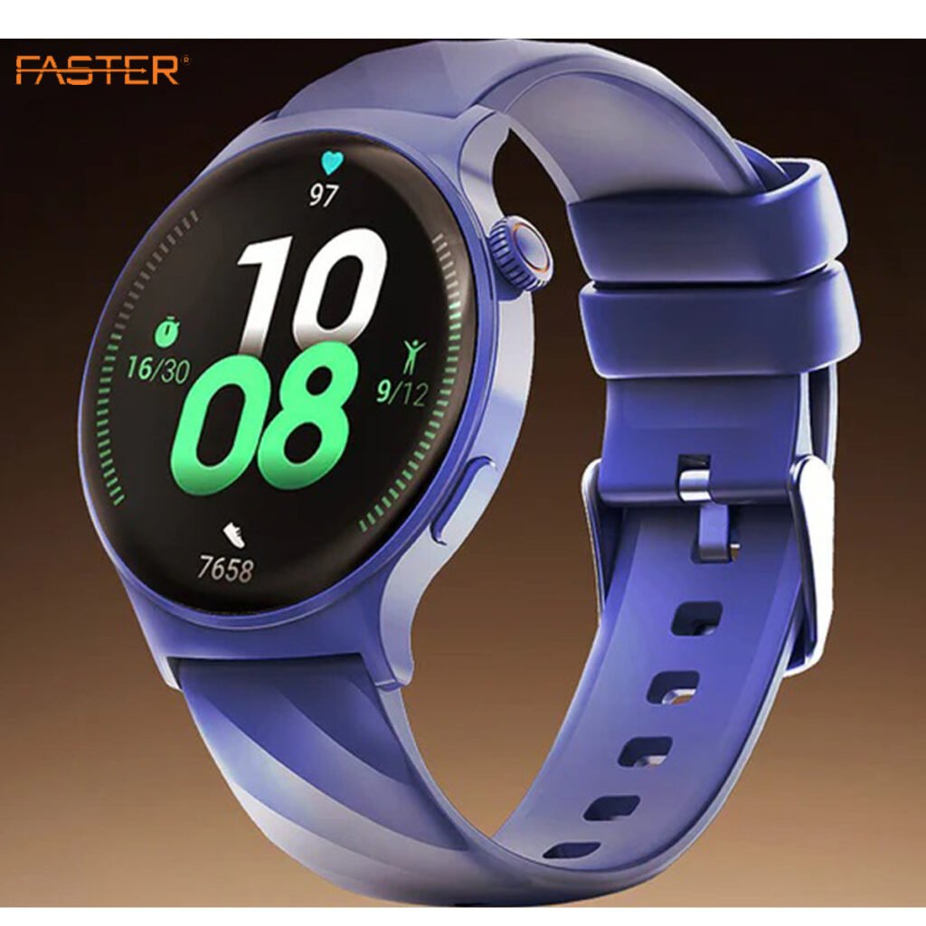 Faster NERV-WATCH-3-PRO-BLUE-PLUS-BLUE Smart Watch Blue