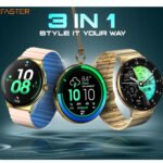 Faster NERV-WATCH-4-PRO-GOLDEN-PLUS-PINK Smart Watch Golden