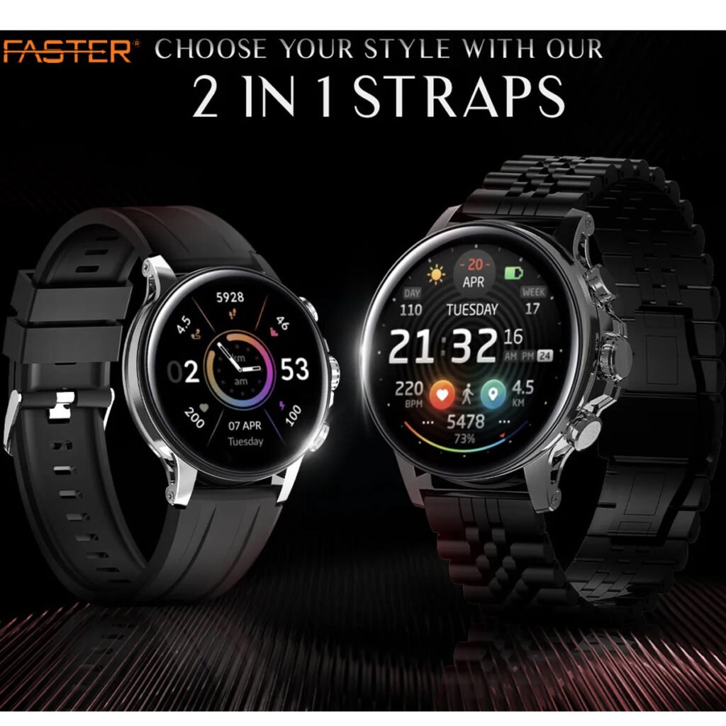 Faster NERV-WATCH-3-PRO-SE-BLACK Smart Watch Black